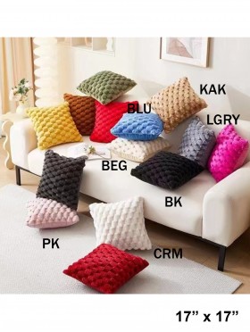 Pineapple Grid Soft Wool Fleece Feeling Cushion & Filler